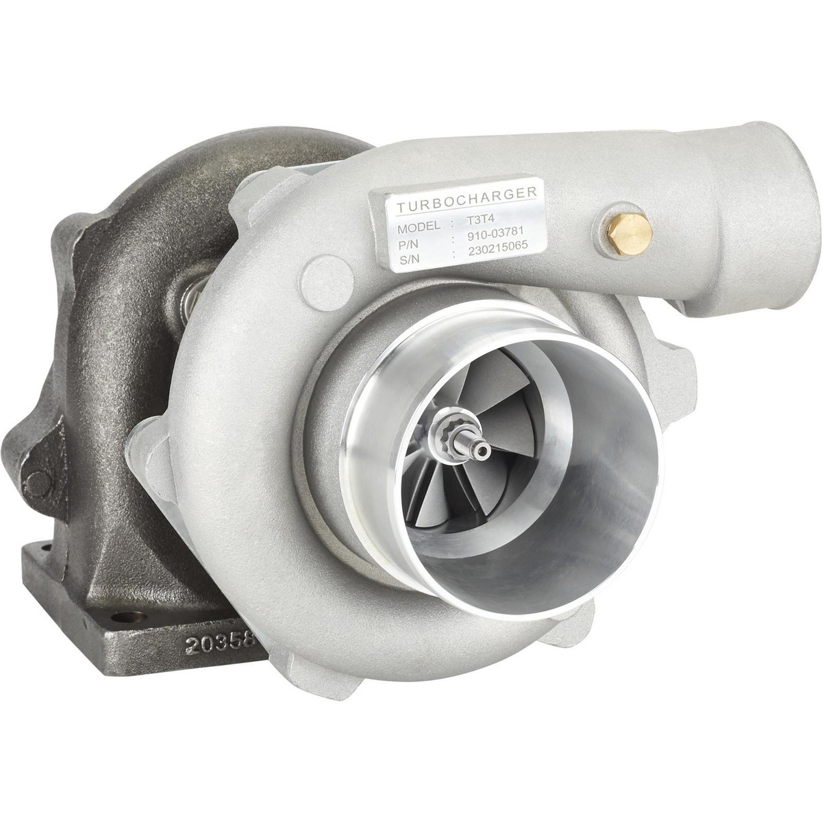 Speedway Motors T3/T4 57mm Turbo .63 AR w/ External Wastegate | eBay