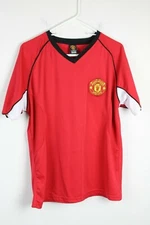Manchester United Jersey Red Size Medium Rhinox Group V Neck Short Sleeve