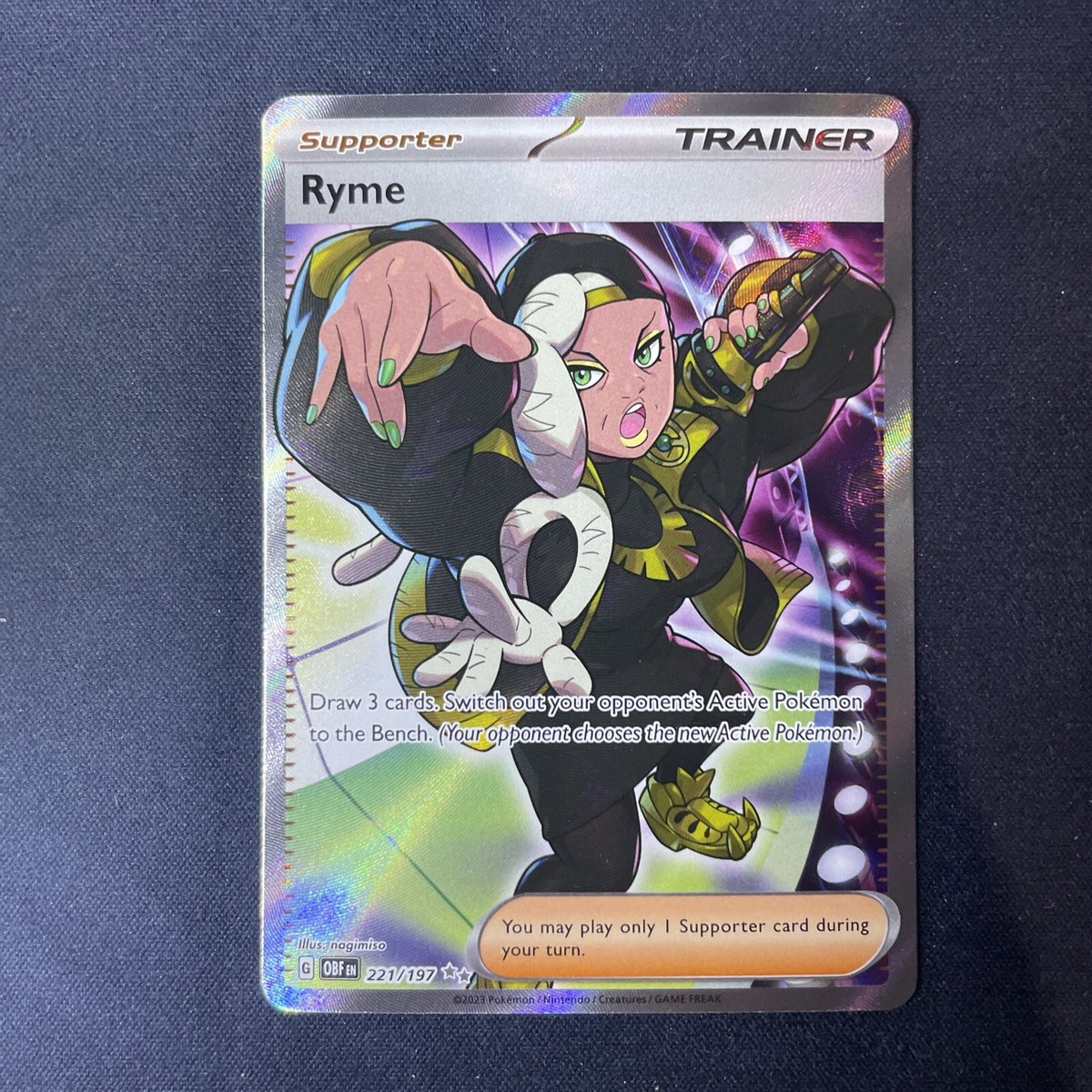 Pokémon Ryme OBF EN 221/197 Holo NM T105 | eBay