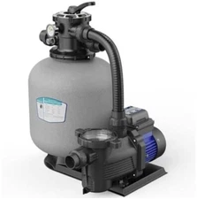 AQUASTRONG Sand Filter Pump for Above Ground Pool with Timer,16in, Max 380Tested