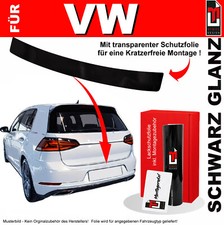Ladekantenschutz Folie für VW Golf 7 Schrägheck IQ Drive ab 2019 Schwarz Glanz
