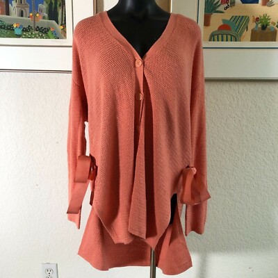 side tie cardigan
