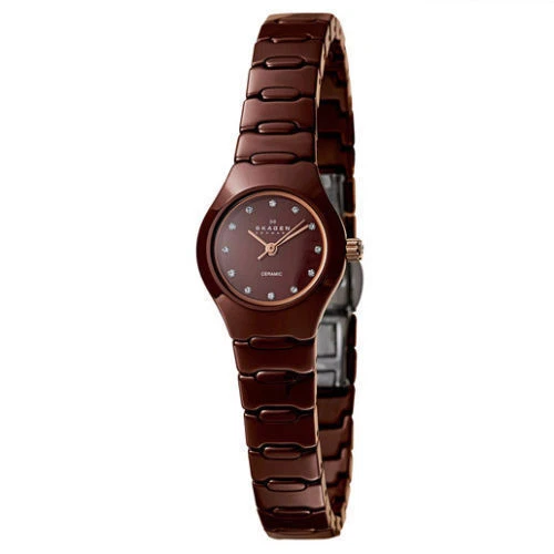 Skagen ceramic top women's watch