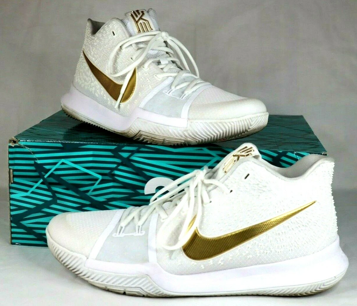 mens white and gold basketball shoes