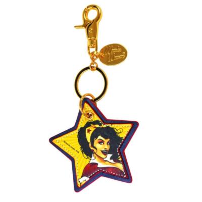 WONDER WOMAN FAUX LEATHER KEYCHAIN