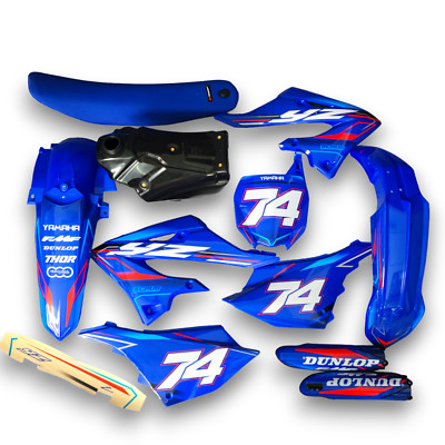 Grafik + Plastik Yamaha YZ125 YZ250 2008-2024 Restyle Sitzbank + gas tank