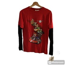 Rare 2011 Nintendo Wii Mario Kart Long Sleeve Shirt Size Youth XL 18 - NWT