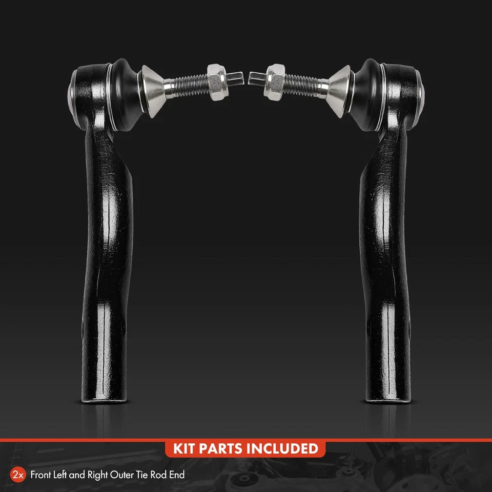 2Pcs Front Outer Steering Tie Rod End for Ford Crown Victoria Lincoln Town Car - Image 3 of 4