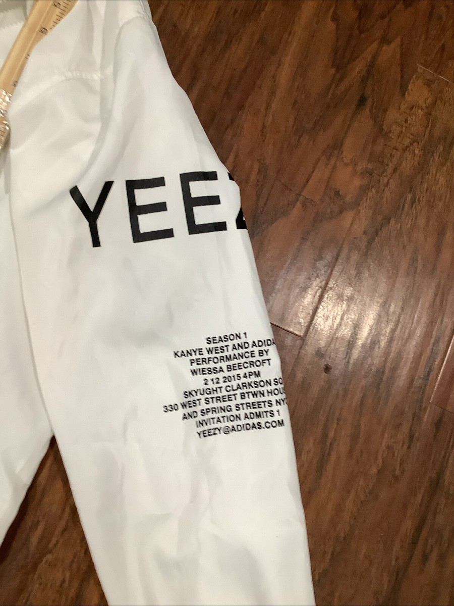 Adidas X Kanye West Yeezus White Tour Jacket Windbreaker Adidas X Kanye West Yeezus White Tour Jacket Windbreaker