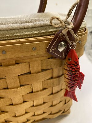 Longaberger Mini Basket Purse Plastic Liner And Cloth Liner