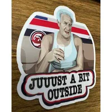 Major League | Baseball | Harry Doyle | Just a bit outside | Vinyl Sticker Decal
