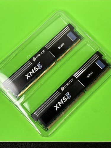 Corsair XMS3 8GB C9 Mem Kit - (2x4GB) DDR3-1333MHZ CMX4GX3M1A1333C9 1.50V - VGUC - Picture 4 of 5