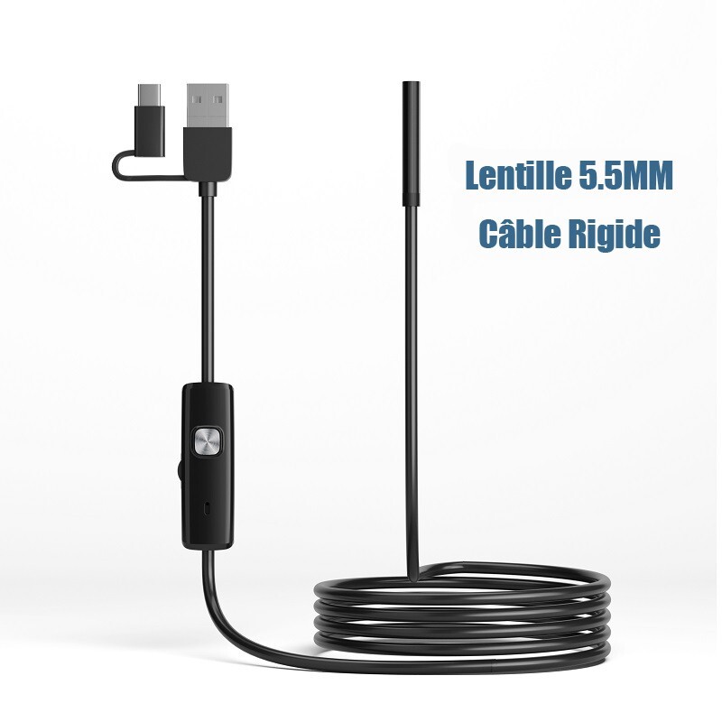 Endoscope 3 en 1 évite le démontage grâce à sa mini caméra pour moteur