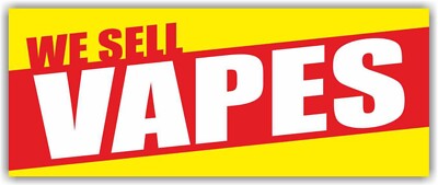 WE SELL VAPES Advertising Banner Vinyl Sign Smoke Shop vapors oil tobacco  hookah | eBay