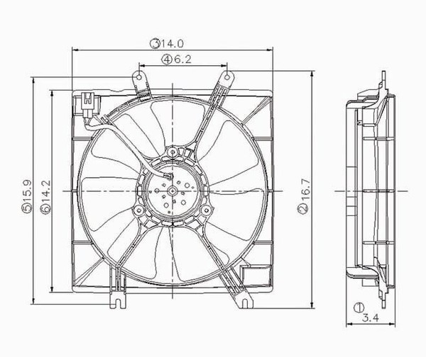 Engine Cooling Fan Assembly TYC 600730 for sale online eBay