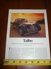 1994 TALBO TLC CARROSSIERS - ORIGINAL 1994 ARTICLE