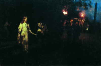 Oil painting Christ-in-the-Garden-of-Gethsemane-Ilia-Efimovich-Repin-canvas art