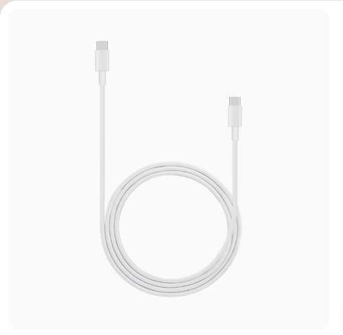 1m Data Cable White For Huawei 3.3A USB Type C to USB Type C Charging Cable 65W - Photo 3 sur 3
