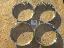 40'S 50'S 14" RIBBED HOT ROD RAT ROD TRIM RINGS  BEAUTY RINGS - 4 - 1 1/4" 2451