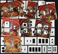 Looney Tunes Bugs Bunny Tweety Toggle Outlet Light Switch wall cover plate decor
