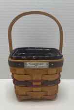 LONGABERGER 1993 Inaugural Basket w/ Liner & Protector-Great Condition