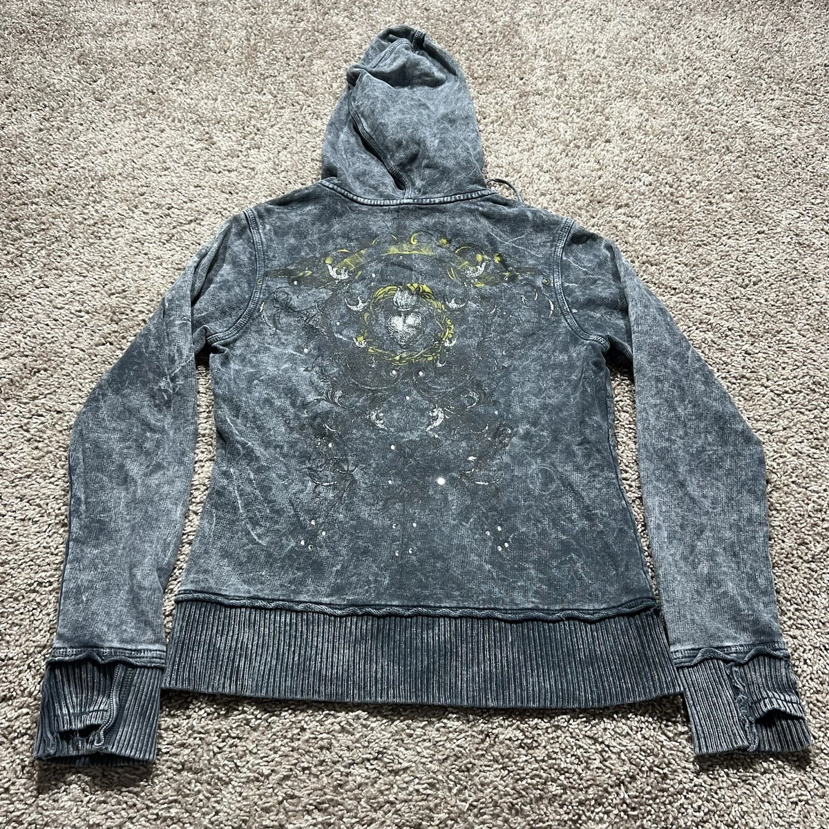 Cyber y2k zip up hoodie new arrivals