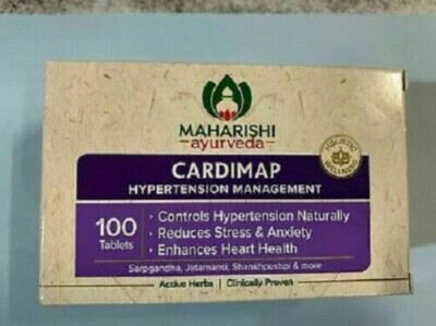 #ad MAHARISHI AYURVEDA CARDIMAP FOR HYPERTENSION amp;BLOOD PRESSURE 100Tabs PURE HERBAL $21.76