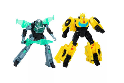Transformers EarthSpark Bumblebee and Mo Malto Cyber-Combiner Action Figure Set