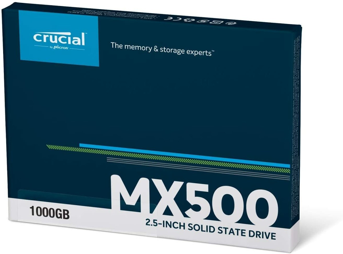 Crucial CT1000MX500SSD1 3D TL SATA3 2.5in. 1TB Internal SSD