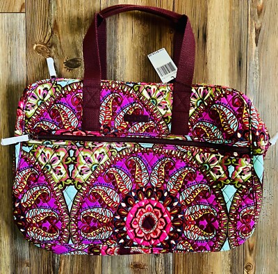Vera Bradley Medium Travel Carry On/Overnight Bag NWT Resort Medallion w/  Strap