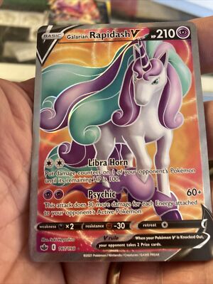 Galarian Rapidash V 167/198 Chilling Reign Ultra Rare Full Art Pokemon Card | eBay Galarian Rapidash V 167/198 Chilling Reign Ultra Rare Full Art Pokemon Card | eBay