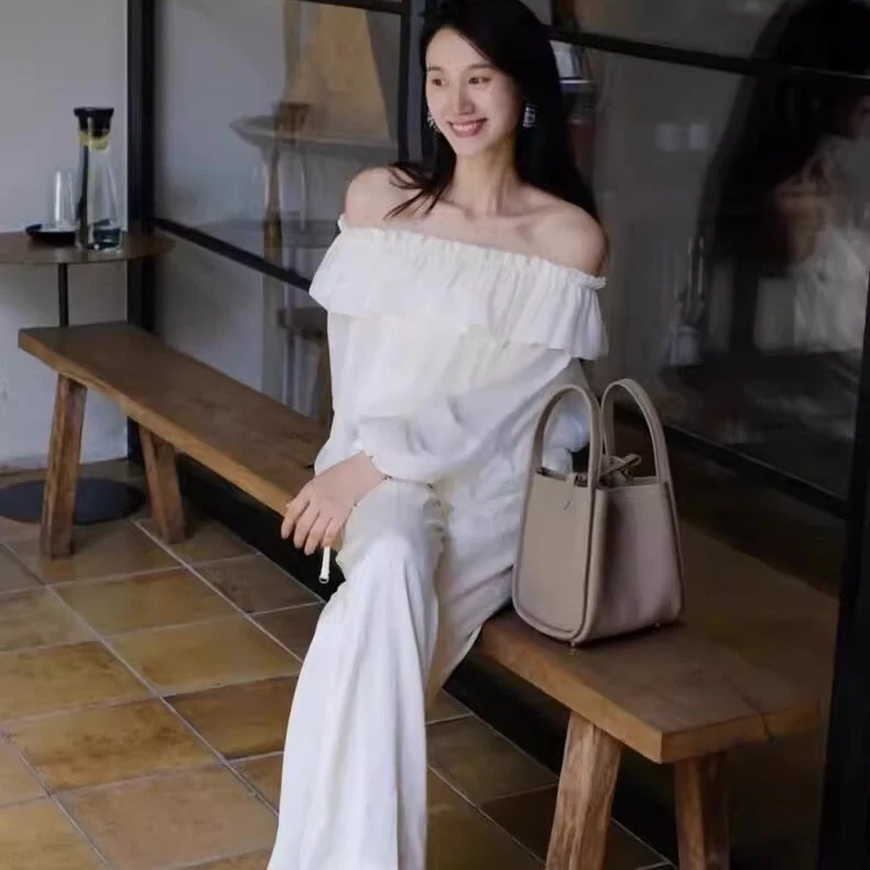 Songmont Medium Vegetable Basket Bag, Leather Large-capacity Commuter Bucket Bag - Image 4 of 4