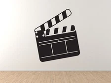 Cinema Home Theater Part 9 - Film Slate Clapper Board - Vinyl Wall Decal