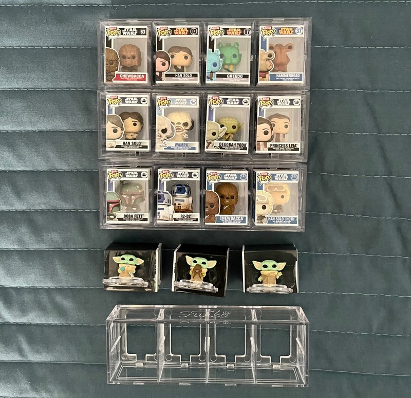 15 FUNKO STAR WARS BITTY POPS, (6 Are Rare)