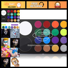Planetoid Palette Face  Body Paint - Water Activated SFX Makeup Kit, 18 Colors