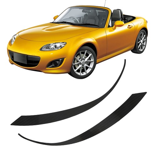 ˘2pcs Headlight Eyebrow Fashion Protective For MX‑5 2009‑2014 - Picture 11 of 12
