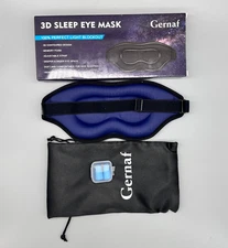 3D Sleep Eye Mask Blackout + Earplugs Set – 1PK Travel Gift Newt