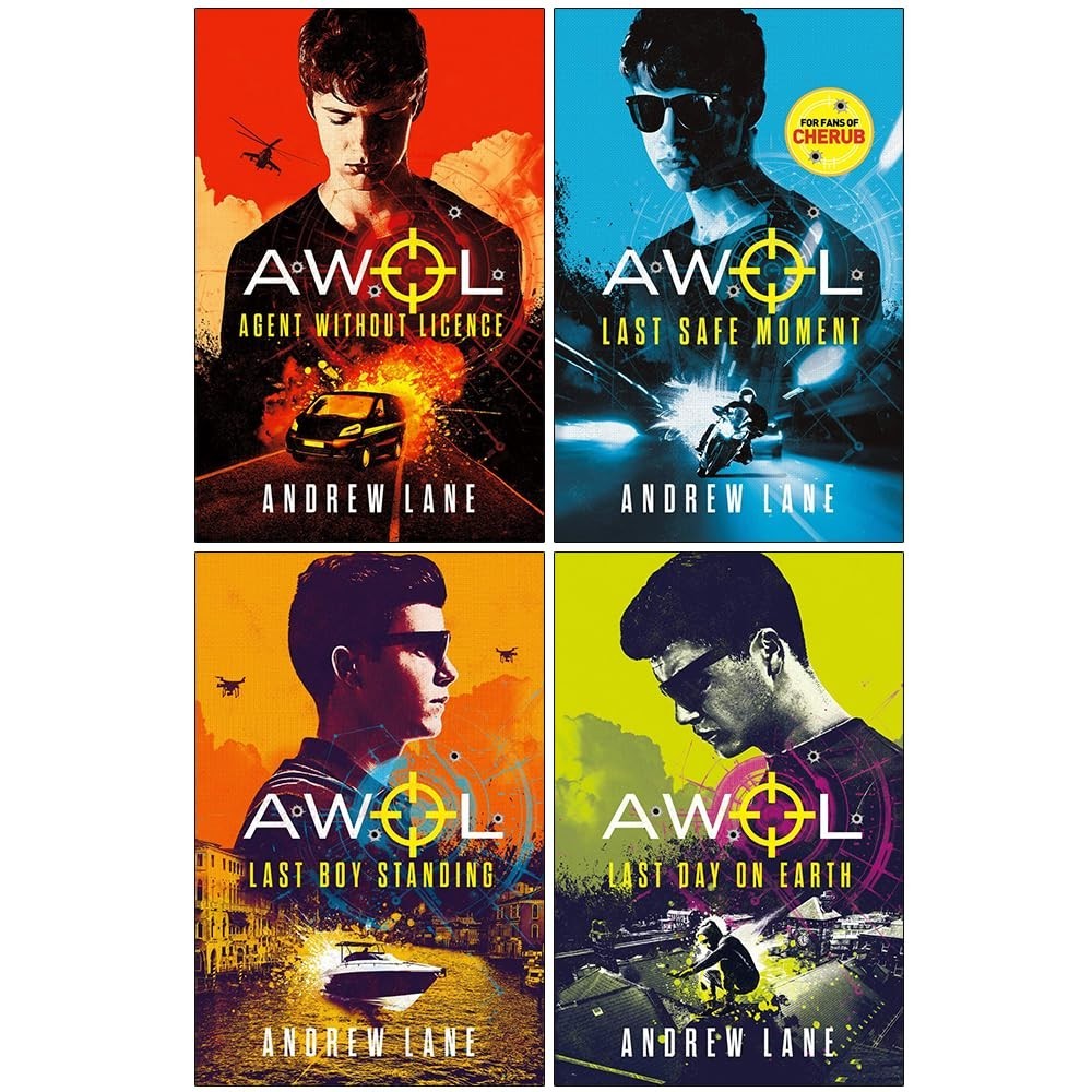 Andrew Lane AWOL Series 4 Books Collection Set Agent Without Licence,Last Safe