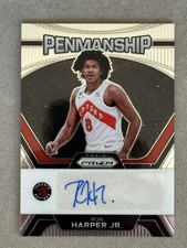RON HARPER JR. AUTO 2023-24 PANINI PRIZM BASKETBALL PENMANSHIP TORONTO RAPTORS
