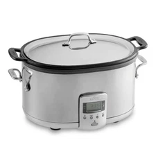 All-Clad Stainless Steel Electric 7-Quart Slow Cooker Programmable LCD Timer