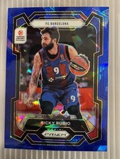 Ricky Rubio 2023-24 Panini Prizm EuroLeague #72 Blue Ice #092/125
