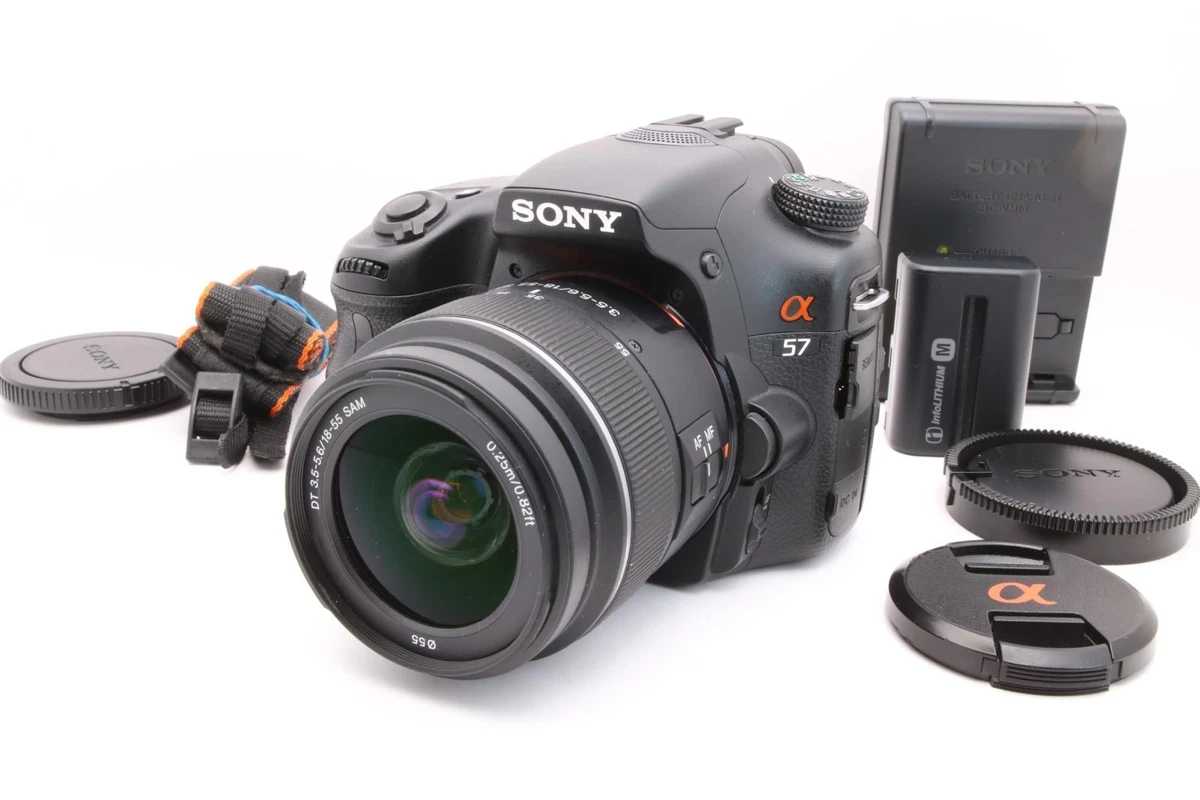 【W2284】 SONY α57 SLT-A57 / 18-55 3.5-5.6 Amazon.com : Sony Alpha SLT-A57K 16.1 MP Exmor APS HD CMOS Sensor
