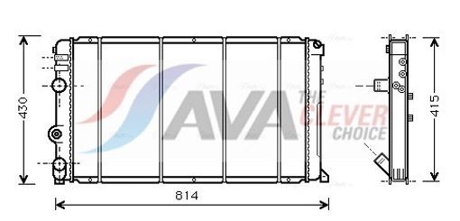 Fits AVA RT2263 WATER COOLER NISSAN INTERSTAR (2002) 2.2 DCI  ⭐UK Stock⭐