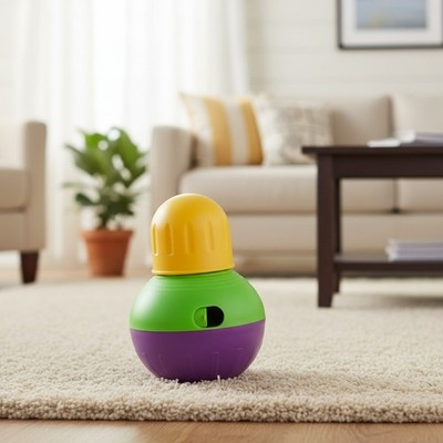 Durable Water Resistant Treat Dispensing Dog Toy - Perfect for Training & Play