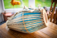 Indian Mridangam - Percussion Instrument - Pakhawaj Khol Drum - Large