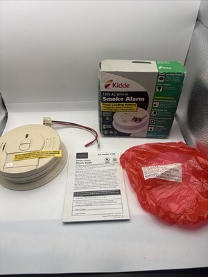 Kidde 120V AC Wire-In Smoke Alarm with Battery Backup and Smart Hush (C2)