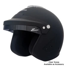 Zamp Helmet H77403FL; RZ-18H Large Open Face Matte Black Snell SA2020