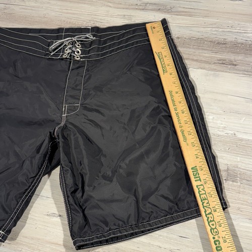 Birdwell Beach Britches Black Board Shorts Made In USA Men's Size 35 (34.5) - Picture 8 of 8