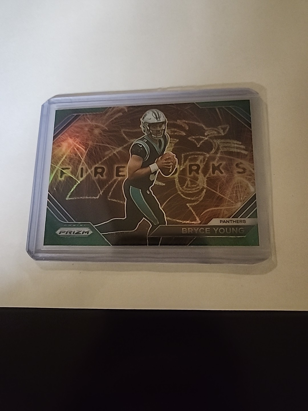 2023 Panini Prizm #F-6 Bryce Young Fireworks Prizms Green