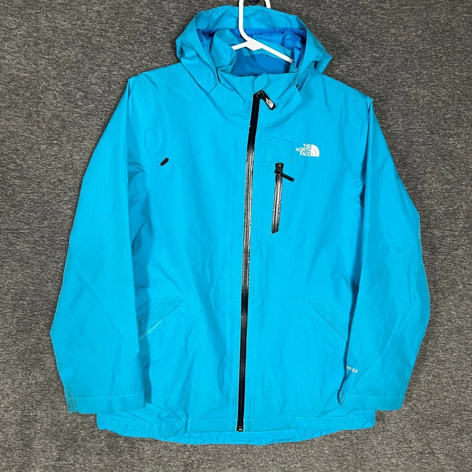The North Face Girls Sz XL (18) Blue Gore-Tex Puffer 3 in 1 Winter Jacket Coat - Image 2 of 4
